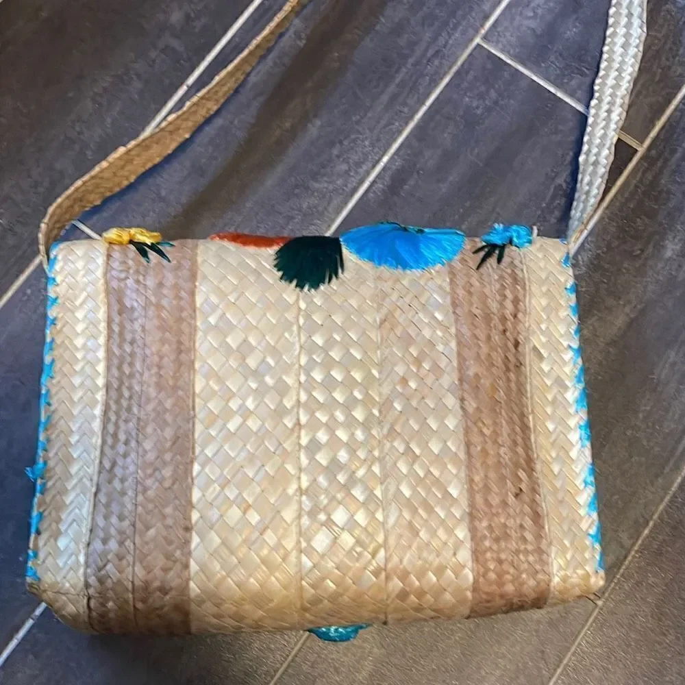 Summer straw handbag - Picture 6 of 8